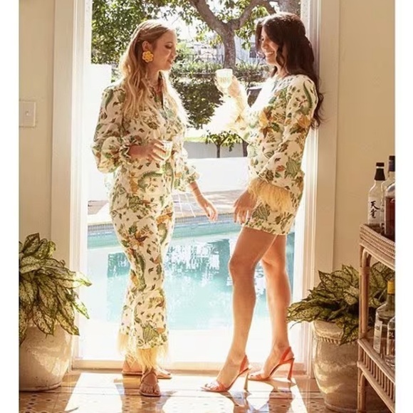 Antonio Melani The Nat Note Ivy Paisley Floral Print Voile Tie Sleeve Blouse - Picture 15 of 15